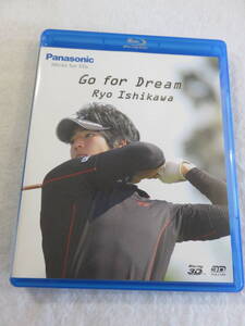 ゴルフ・ブルーレイ『石川遼　Go for Dream Ryo Ishikawa』25分。3Dブルーレイ対応ディスク。即決。