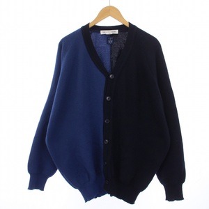 コムデギャルソンシャツ COMME des GARCONS SHIRT Lochaven of Scotland oversize cardigan.gge7 カーディガン 長袖 M 青 紺 メンズ