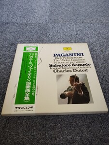 LP/Charles Dutoit「NICCOL PAGANINI/DIE 6 VIOLINKONZERTE」LP(MG-8060/4)/AL11021