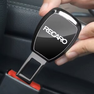 RECARO レカロ シートベルト エクステンダー バックル ミラー仕上げ ワンプッシュボタン ガンブラック 黒 d