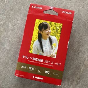 未開封 Canon PIXUS キヤノン 写真用紙 光沢ゴールド L判 100枚