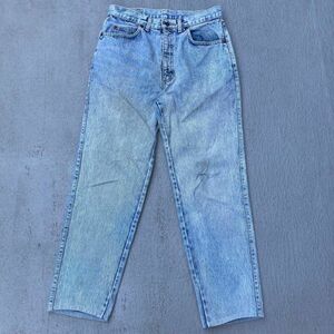 vintage GL HEART ジーエルハート　デニムパンツ　テーパード　ケミカルウォッシュ　W32