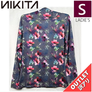 【OUTLET】NIKITA RIVER PRINTED PO HOODIE GRUNGE FLORAL Sサイズ レディース インナー ファーストレイヤー 日本正規品