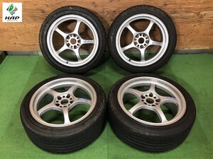 RAYS gram LIGHTS 18×8.5J ホイール ＆ タイヤ BRIDGESTONE 245/45R18・225/45R18 4本セット ～ レガシィ 他 ～ 【個人宅配送不可】