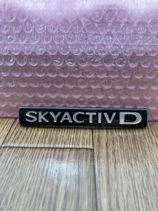 ■100円～■MAZDA マツダ 新型CX-5 KF/後期 リア用エンブレム SKYACTIV-Dマーク グロスブラック 新品同等品■