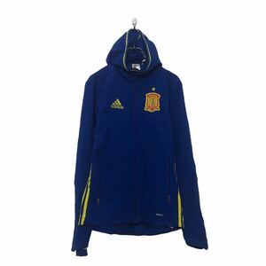 adidas ジップアップ ジャケット XS ブルー スポーツウェア 春物 古着卸 アメリカ仕入 a605-6178