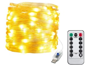 ITICdecor イルミネーションライト 屋外使用可 LED USB 200球 20ｍ リモコン付属 