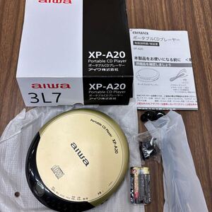 ◎【1円】 AIWA アイワ XP-A20 ポータブルCDプレーヤー ゴールド aiwa