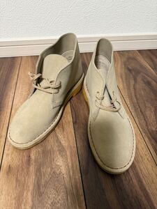 Clarks クラークス オリジナル　デザートブーツ　超美品　BEG チャッカブーツ　US7