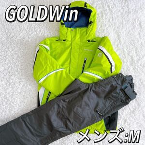 【良品】GOLDwin ゴールドウィン　スキーウェア　セットアップ　メンズ　M スノーボードにも　 上下セット　サイズM