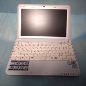 【ジャンク】【CPUファン故障】MSI Wind Netbook U100Plus MS-N011 小型ノートパソコン