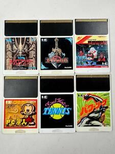 ♪【中古】NEC PC Engine HuCARD 6枚 まとめ PCエンジン Huカード ソフト 動作未確認 ジャンク ＠送料180円(6)