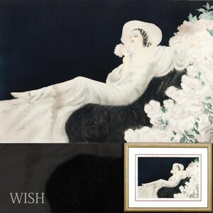 【真作】【WISH】ルイ・イカール Louis Icart「花の香り 恋の華」銅版画 12号大 直筆サイン ◆人気作　〇フランス美人画巨匠 #24123061