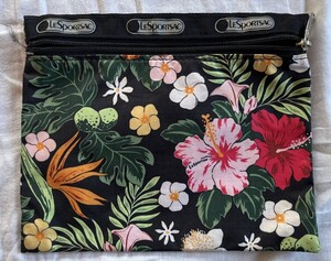 LeSportsac レスポートサック　ポーチ　花柄　ハワイ