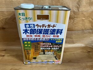 アウトレット品　ニッペ　木部保護塗料　ウッドデッキ 木部 防虫 防腐 防かび 水性塗料 水性ウッディガード 3.2L　オーク