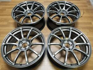 【超美品】18インチ 8J +48 & 9J +52 PCD100 ADVAN Racing RSⅡ STI 86 BRZ ZN6 ZC6 レガシィ プリウス CT200h RG R6 GT RZ-F2 RS2 GT TC