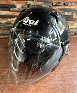 used Arai アライ SNELL SZG ジェット ヘルメット ブラック 59-60cm