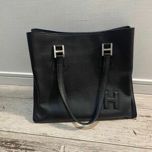 1円〜 エルメス HERMES トートバッグ 黒 