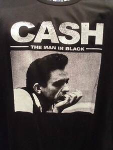 ジョニー・キャッシュ　Johnny Cash　Tシャツ　T-shirt　メンズS　カントリー　ロカビリー　エルヴィス・プレスリー　サン・レコード　黒