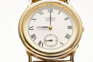 シチズン 6045-G03642 スモセコ ラウンド ゴールド クォーツ メンズ 腕時計 CITIZEN