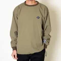 ストレッチナイロンクルーネック(OLIVE)