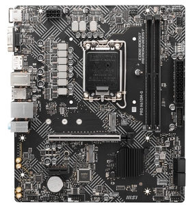 MSI PRO H610M-G LGA 1700 Intel H610 SATA 6Gb/s 2x DDR5 PCI-E x16 Micro ATX Motherboard