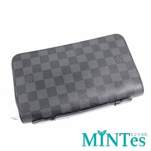 Louis Vuitton ルイヴィトン N41503 ジッピー XL ラウンドファスナー長財布 セカンドバッグ ダミエ・グラフィット グラフィット キャンバス