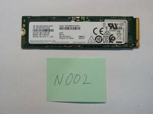 【正常動作品】M.2 PCIe接続 NVMe SSD512GB/type2280/同梱可能 （管理番号N002）