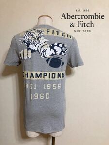 Abercrombie & Fitch アバクロンビー&フィッチ A&F 半袖 Tシャツ トップス サイズS 半袖 グレー