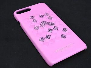 ■新品■未使用■ BOTTEGA VENETA ボッテガヴェネタ レザー×パイソン アイヤーズ iPhone8 Plus スマホケース ラベンダー系 BL1531