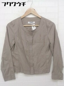 ◇ NATURAL BEAUTY BASIC ナチュラルビューティーベーシック 長袖 ブルゾン サイズ M グレージュ系 レディース