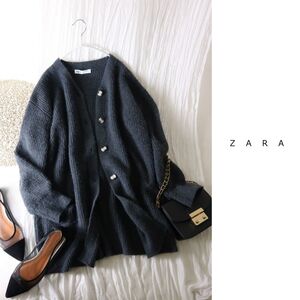 ザラ ZARA☆洗える ロングカーディガン Sサイズ☆M-B 0353