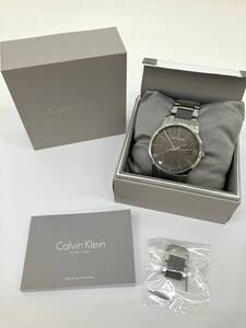 [78] 電池切れ 動作未確認 Calvin Klein カルバンクライン K2G 2G1 クォーツ 腕時計 3針 アナログ デイト コマ リューズデイト操作〇