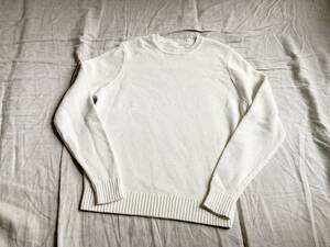 美品 SOPHNET. ソフネット WAFFLE CREW NECK KNIT ワッフル プルオーバー コットン ニット S 白 ホワイト ◇11