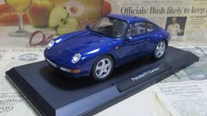 ★レア絶版*Norev*1/18*1993 Porsche 911 Carrera ブルーメタリック*ポルシェ