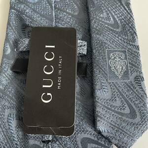 グッチ（GUCCI） スカイブルー柄ネクタイ 新品　未使用　タグ付き