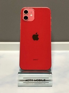 SIMフリー☆ 美品 Apple iPhone12 レッド 128GB Red MGHW3J/A ソフトバンク SIMロック解除済 iPhone本体 現品限り A6089