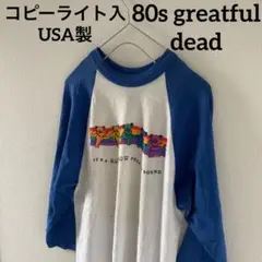 【激レア】80sgreatfulldeadグレイトフルデッドラグランロンtシャツ