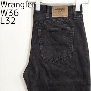 Wrangler ラングラー W36 ブラックデニム ボトム 黒 11138