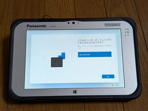 Panasonic TOUGHPAD FZ-M1CCAAJBJ　累積使用時間約1200時間　動作品