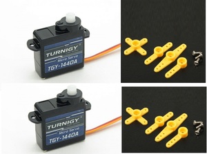 ★Turnigy TGY-1440A アナログ マイクロ サーボ 20T（V2）0.8kg/0.10秒/4.4g (2個セット)