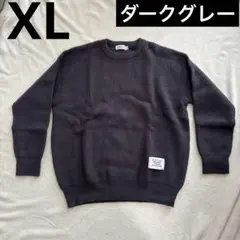 即購入⭕️メンズ ニット シンプル カジュアル おしゃれ 無地 厚手 防寒 XL