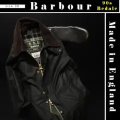 Barbour 90s 英国製 ビデイルジャケット 38 ワックスコットン