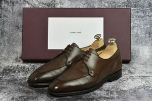 ジョンロブ　カナスタ　7E (25.5cm程度)　ダークブラウン　8896ラスト　JOHNLOBB　3アイレットプレーントゥ　日本未発売　希少モデル