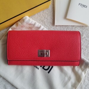 新品 FENDI フェンディ ピーカブー セレリア コンチネンタル 長財布 TULIPANO/PALLADIO 8M0427A91BF0PG3 国内完売 入手困難