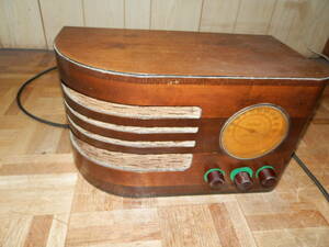 変形ラジオ　ヘルメス　大阪無線　1930年代　真空管ラジオ　ST管　受信できました
