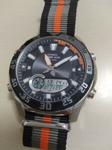 Casio Marine Gear ANALOG DIGITAL AMW-710D-1A ナトーバンド