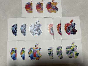 アップルギフトカード　ステッカー　5種　15枚
