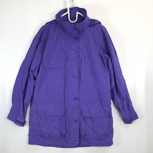 80s 90s Eddie Bauer(エディーバウアー) ナイロン マウンテンパーカー バイオレット Mサイズ レディース