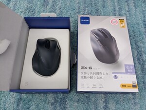 ◎0612u2010　エレコム マウス ワイヤレスマウス EX-G 無線2.4GHz 静音 Sサイズ 5ボタン 抗菌 ブラック M-XGS30DBSKBK